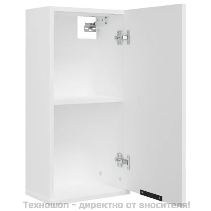 Шкаф за баня за стенен монтаж, бял, 32x20x67 см