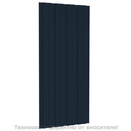 Покривни панели 12 бр поцинкована стомана антрацит 100х45 см