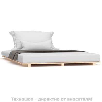 Рамка за легло, бор масив, 120x190 см