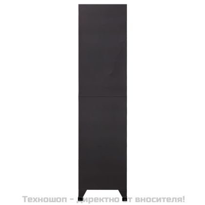 Заключващ се шкаф, антрацит и бяло, 90x45x180 см, стомана