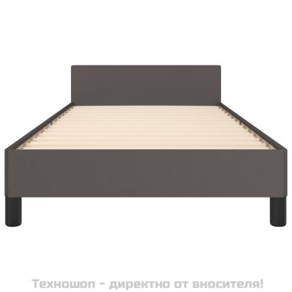 Рамка за легло с табла без матрак, сива, 80x200 см