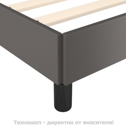 Рамка за легло с табла без матрак, сива, 80x200 см