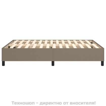 Рамка за легло с пружини, таупе, 140x200 см плат