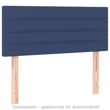 Горна табла за легло, синя, 80x5x78/88 см, плат