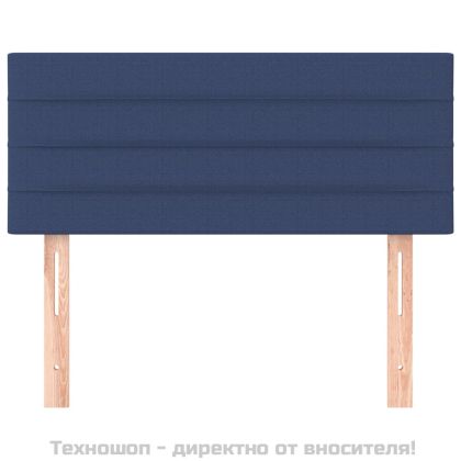 Горна табла за легло, синя, 80x5x78/88 см, плат