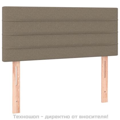 Горна табла за легло, таупе, 80x5x78/88 см, плат