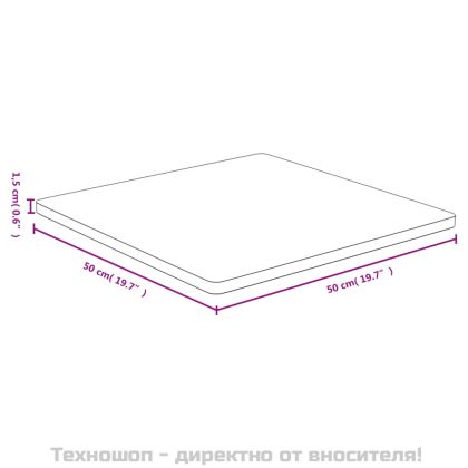 Плот за маса 50x50x1,5 см бамбук