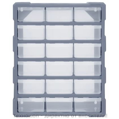 Шкаф органайзер с 18 средни чекмеджета, 38x16x47 см