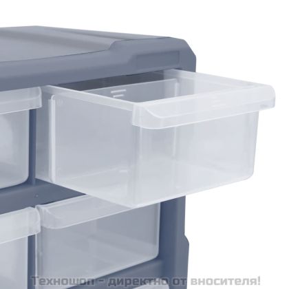 Шкаф органайзер с 18 средни чекмеджета, 38x16x47 см