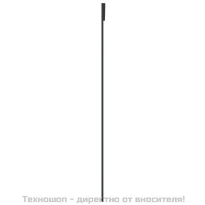 Плъзгаща се врата матирано ESG стъкло/алуминий 90x205 см черна