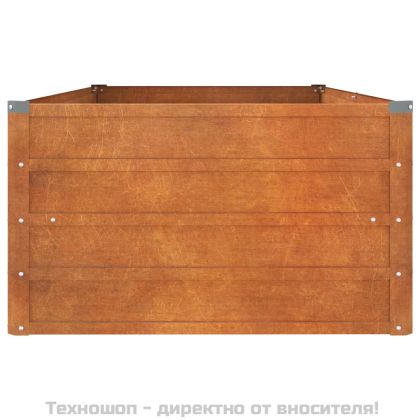 Градинска повдигната леха ръждив 160x80x45 см кортенова стомана