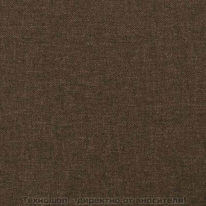 Боксспринг легло с матрак, тъмнокафяво, 140x200 см, плат