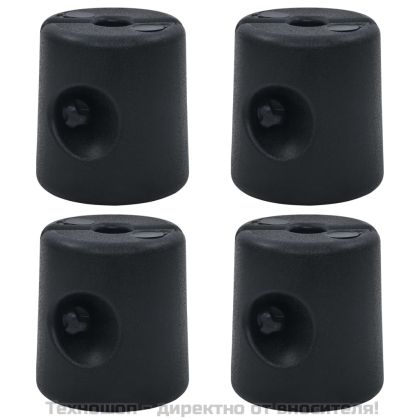 Баластни тежести за шатра, 4 бр, PE, черни