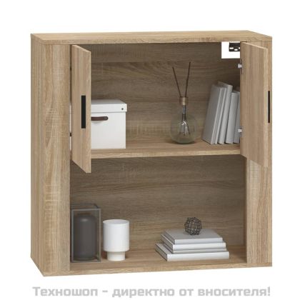 Стенен шкаф, дъб сонома, 80x33x80 см, инженерно дърво