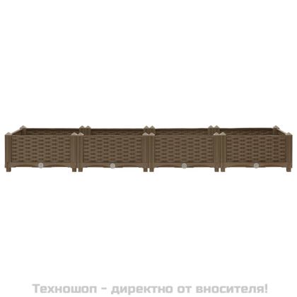 Повдигната леха, 160x40x23 см, полипропилен