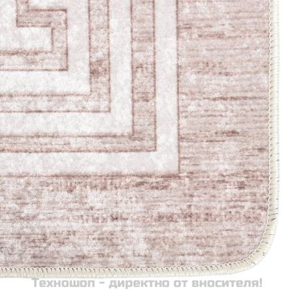 Килим, миещ се, 120x180 см, бежов, противоплъзгащ