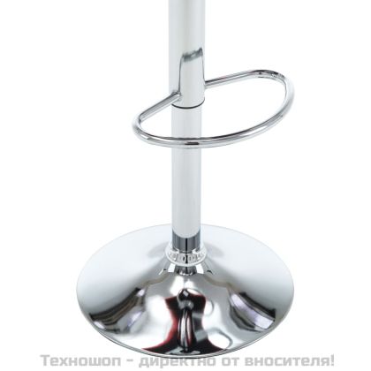 Бар табуретки, 2 бр, кремави, изкуствена кожа