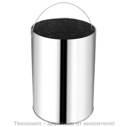 Хотелски кош за отпадъци, неръждаема стомана, 32 л