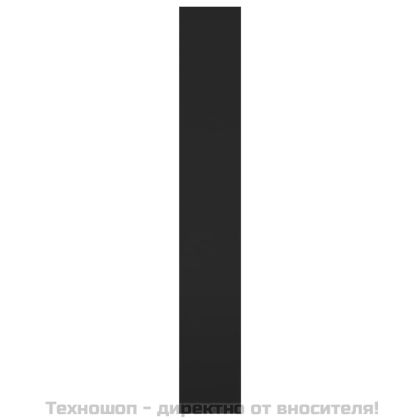 Шкаф/разделител за стая, черен, 80x30x198 см, инженерно дърво