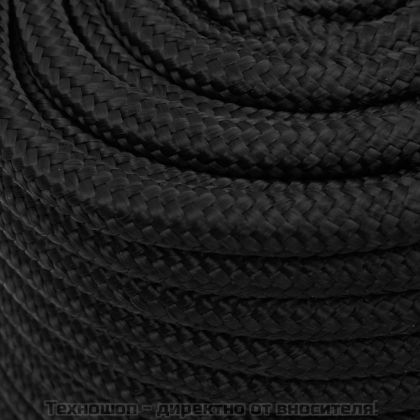 Въже за лодка черно 16 мм 250 м полипропилен