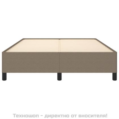 Рамка за легло без матрак, таупе, 140x200 см плат