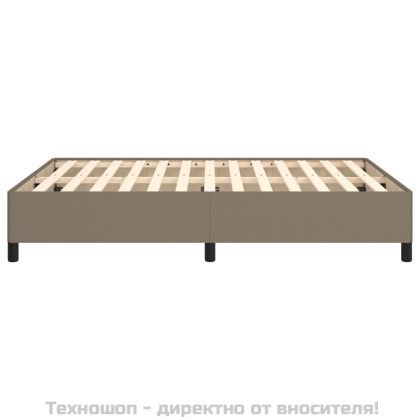 Рамка за легло без матрак, таупе, 140x200 см плат