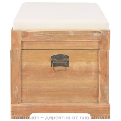 Сандък за съхранение с възглавница, 80x40x40 см, МДФ