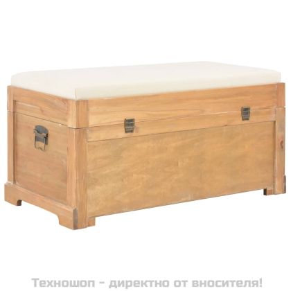 Сандък за съхранение с възглавница, 80x40x40 см, МДФ