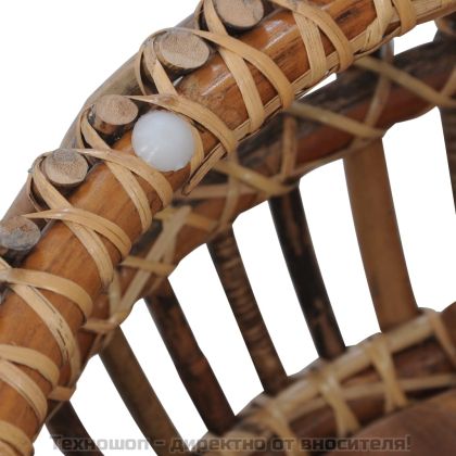 Маси за кафе, 2 бр, естествен ратан