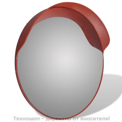 Изпъкнало пътно огледало, PC пластмаса, оранжево, 60 см, улично