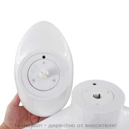 Женски манекен в цял ръст, стъклена основа, бял гланц, 175 см