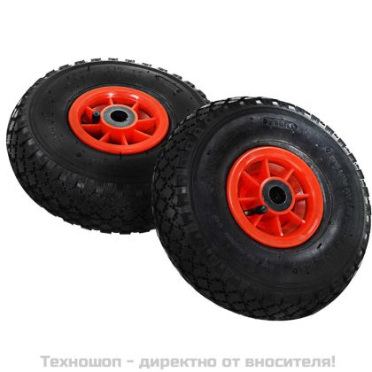 Колела за транспортна количка 2 бр каучук 3,00-4 (245x82)