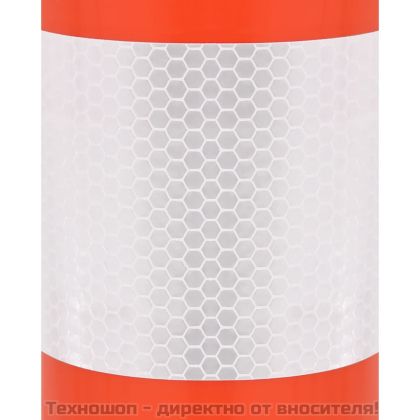 Сигнални колчета за контрол на трафика, 10 бр, 75 см, PE