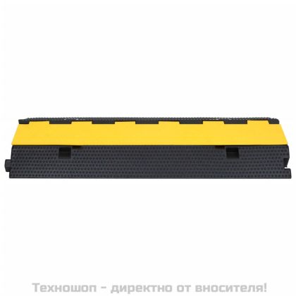 Защитна рампа за кабели с 2 канала, 100 см, гума