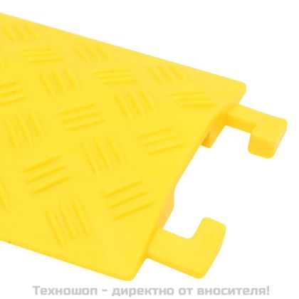 Защитни рампи за кабели 4 бр 98,5 см жълти