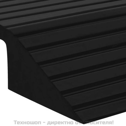 Рампа за праг тип мост, 49x40x8 см, гума