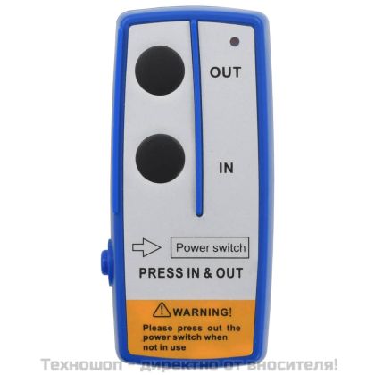 Електрическа лебедка, 12 V, 4500 lbs, 2040 кг, с дистанционно