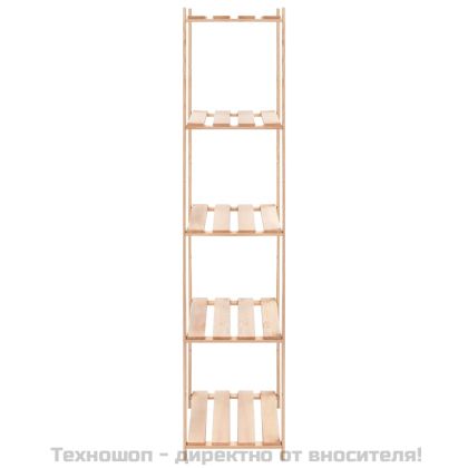 5-етажен стелаж, 80x38x170 см, бор масив, 250 кг