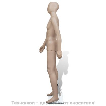 Манекен, мъжки силует, кръгла глава