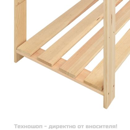 5-етажни стелажи, 5 бр, 170x38x170 см, бор масив, 500 кг