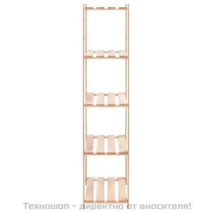 5-етажни стелажи, 5 бр, 80x38x170 см, бор масив, 250 кг