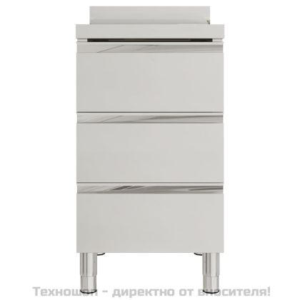 Кухненски шкафове за търговци с 3 чекмеджета, 2 бр., 50x60x96 см