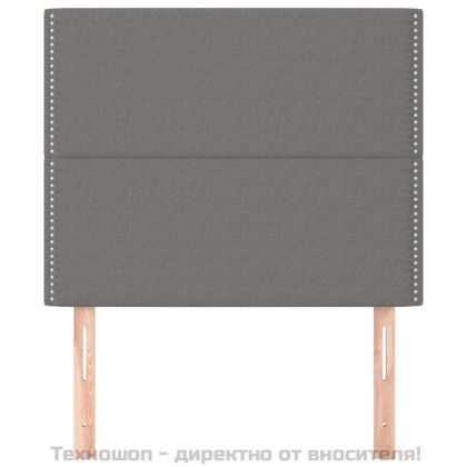 Табла за легло, тъмносива, 80x5x118/128 см, плат