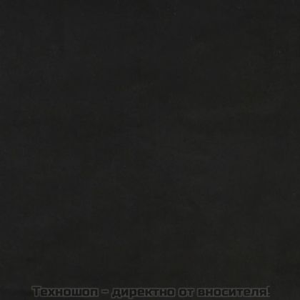 Табла за легло, черна, 100x5x118/128 см, кадифе