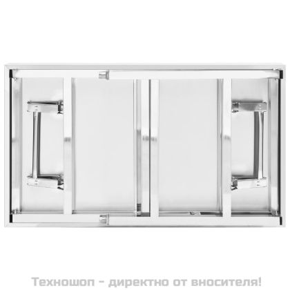 Кухненска сгъваема работна маса 100x60x80 см неръждаема стомана