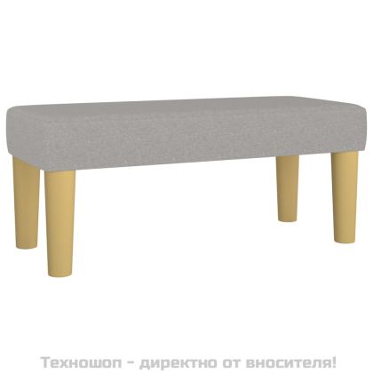 Боксспринг легло с матрак, светлосиво, 80x200 см, плат