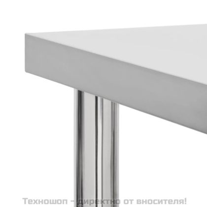 Кухненска работна маса с колелца 60x30x85 см неръждаема стомана