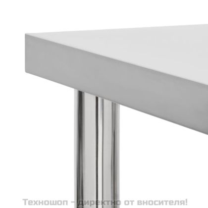 Кухненска работна маса с колелца 80x45x85 см неръждаема стомана