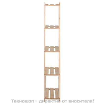 5-етажен стелаж, 80x28,5x170 см, бор масив