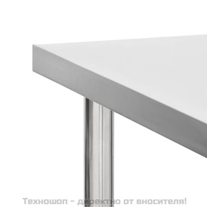 Кухненска работна маса с колелца, 100x60x85 см, инокс